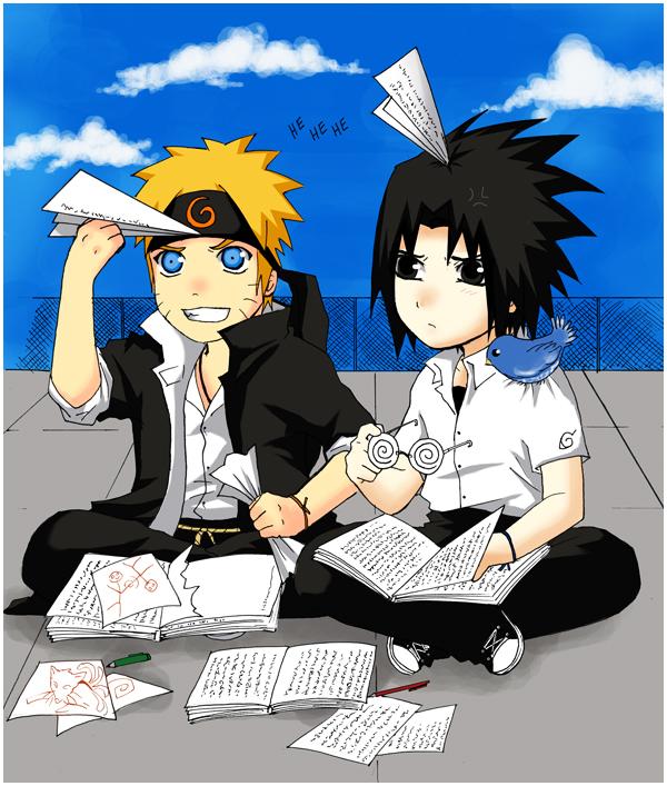 Kawai students Naruto and Sasuke 